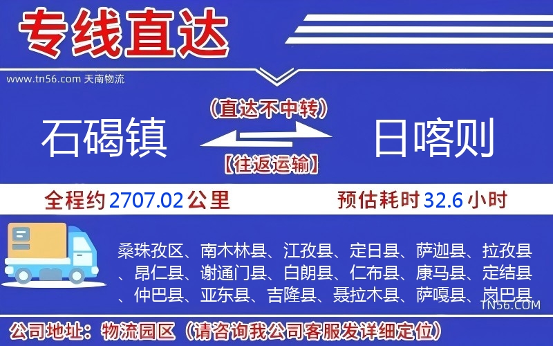 石碣镇到日喀则物流公司