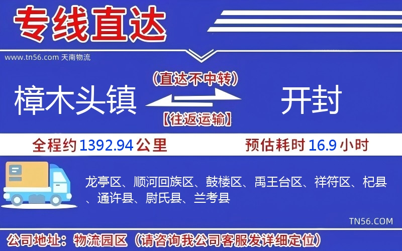 樟木头镇到开封物流公司